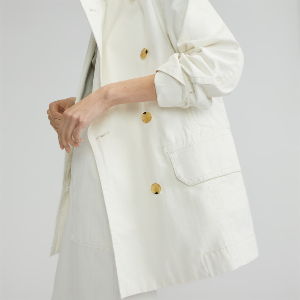 The Organic Cotton Herringbone Jacket | Bone