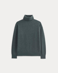 Luxe Merino Relaxed Turtleneck | Heather Midnight Navy