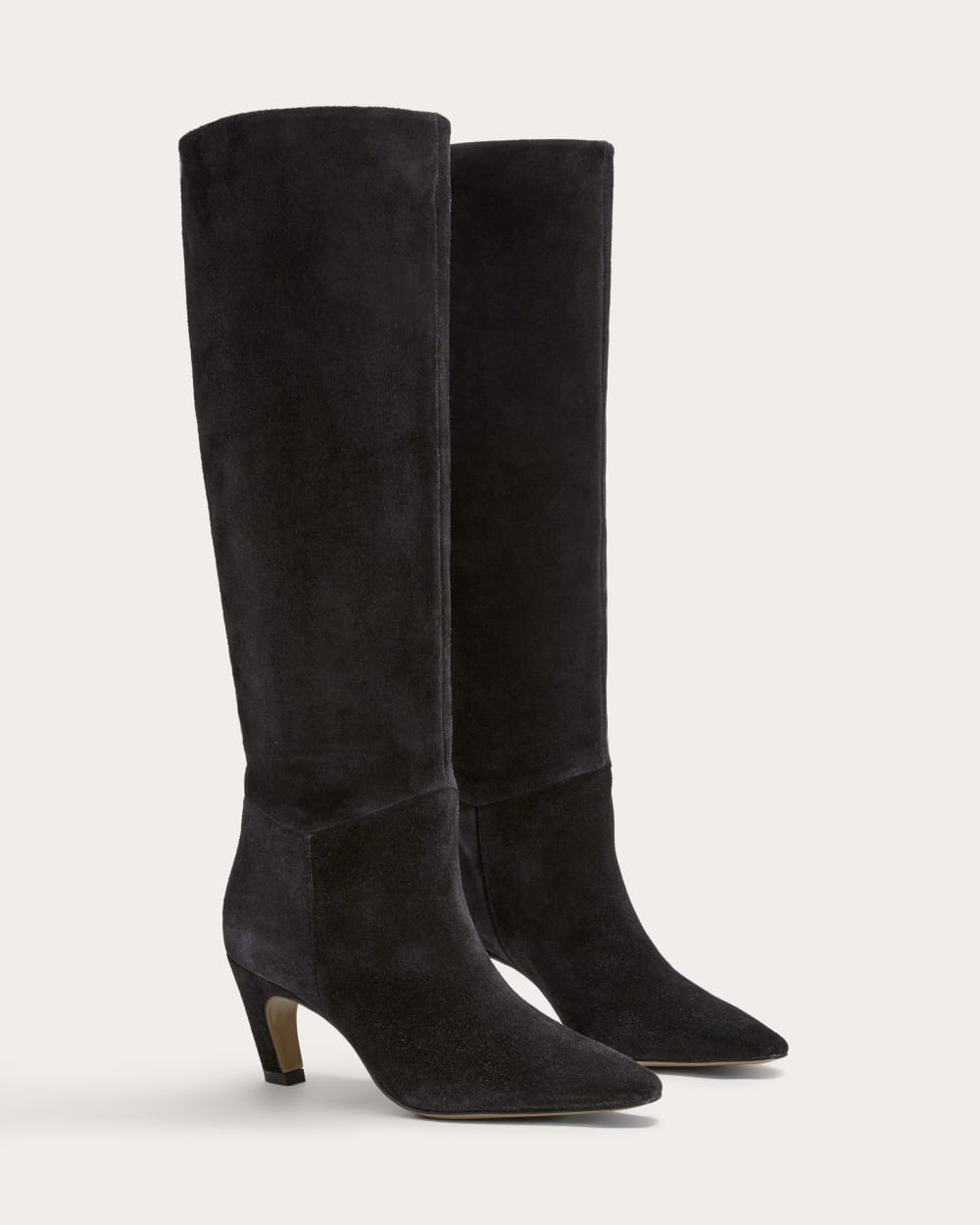 The Banana Boot | Black Suede