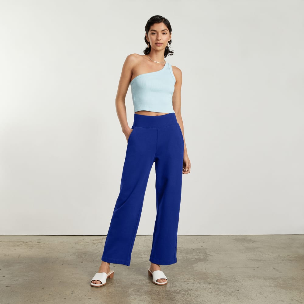 The Track High-Waist Pant | Cobalt