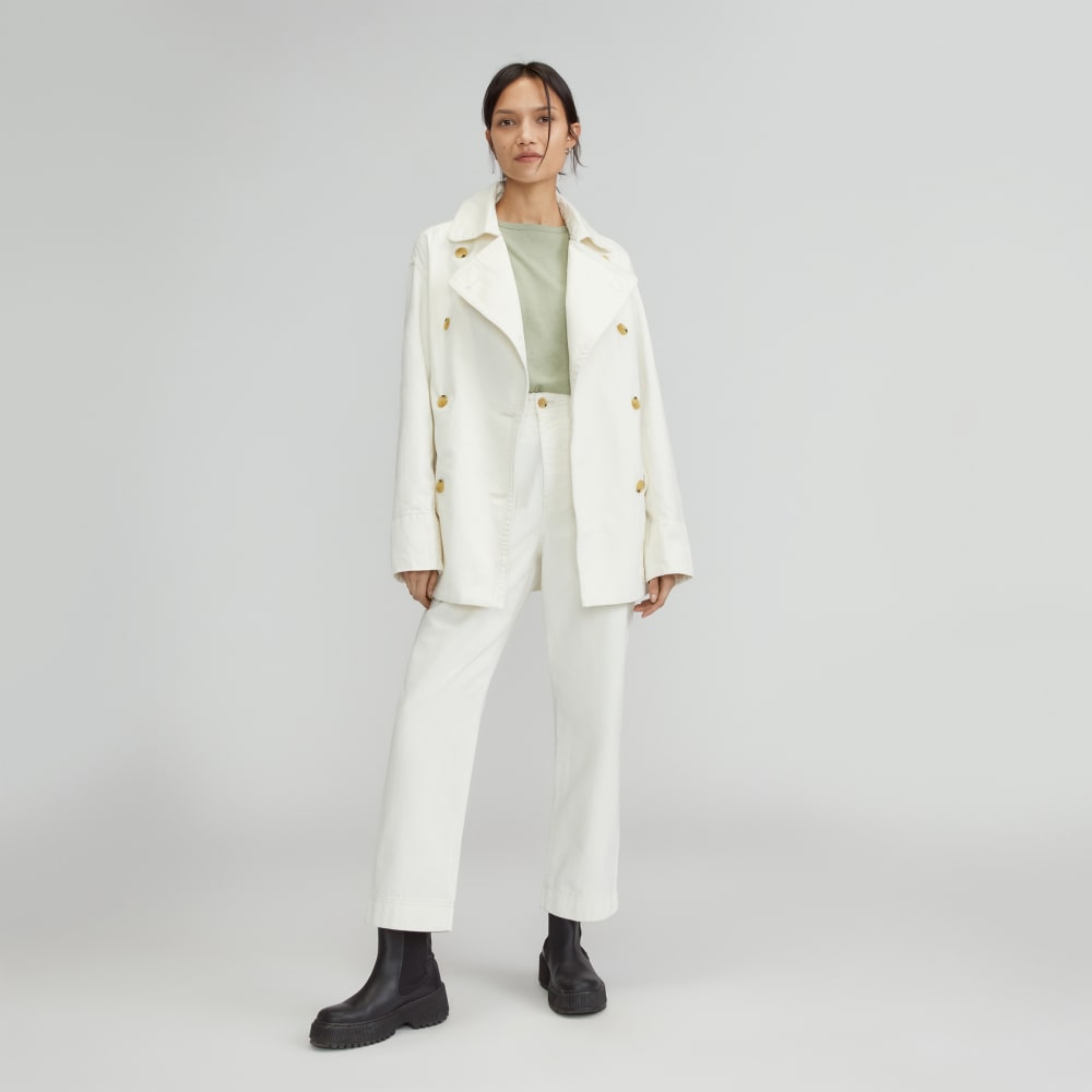 The Organic Cotton Herringbone Jacket | Bone