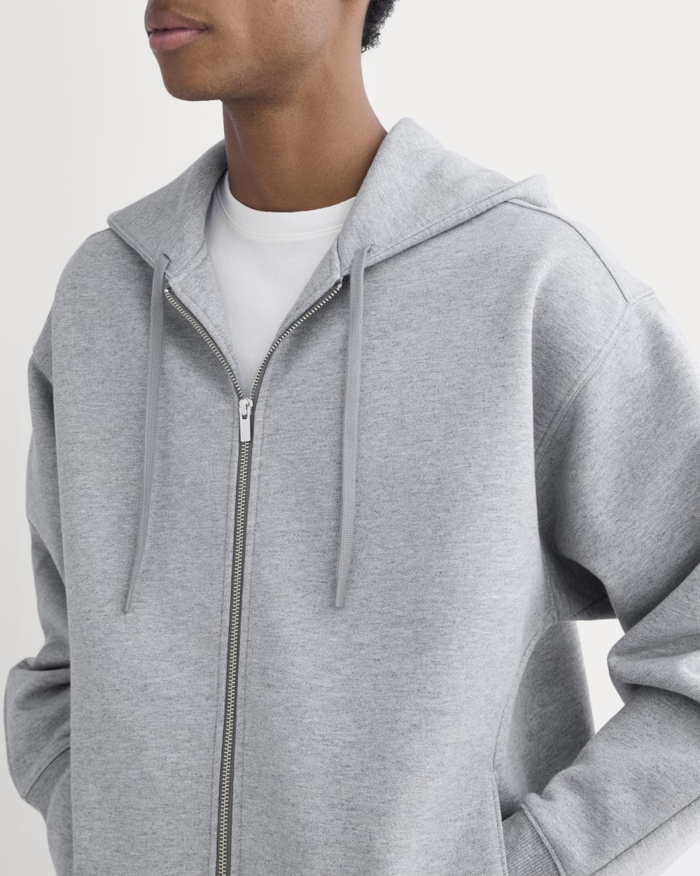 Luxe Fleece Full-Zip Hoodie | Vintage Heather Grey
