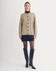 Cloud Cable Cardigan | Heathered Oatmeal