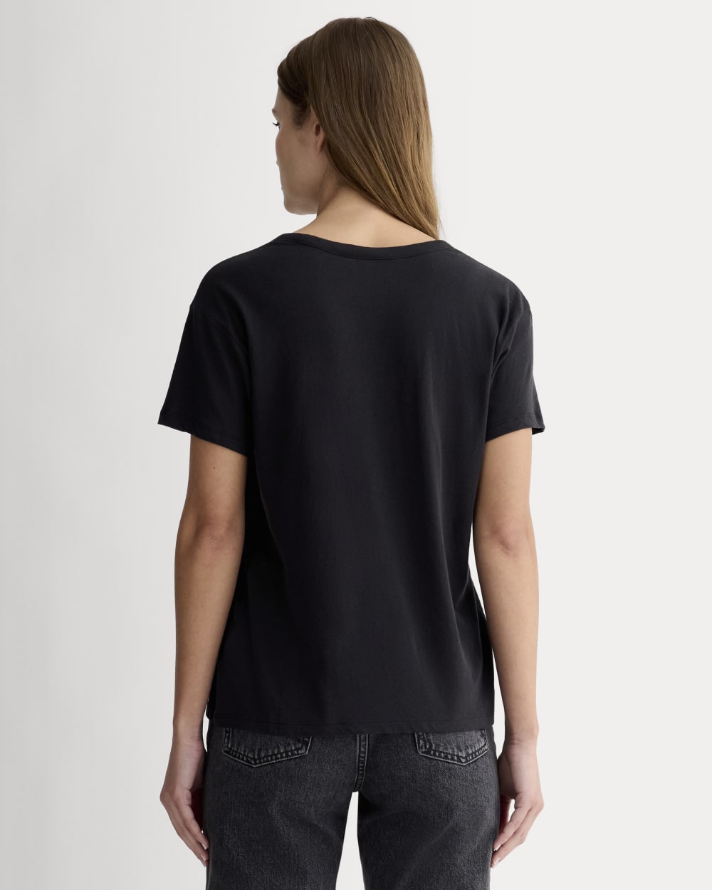 The Air Scoop-Neck Tee | Black