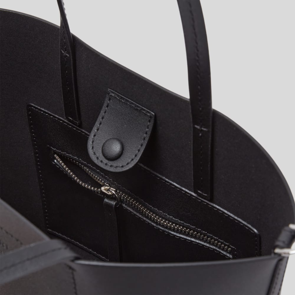 The Luxe Italian Leather Crossbody | Black