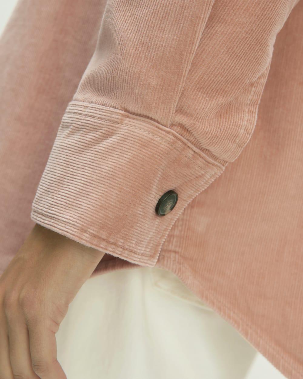The Corduroy Oversized Shirt Jacket | Blush Pink