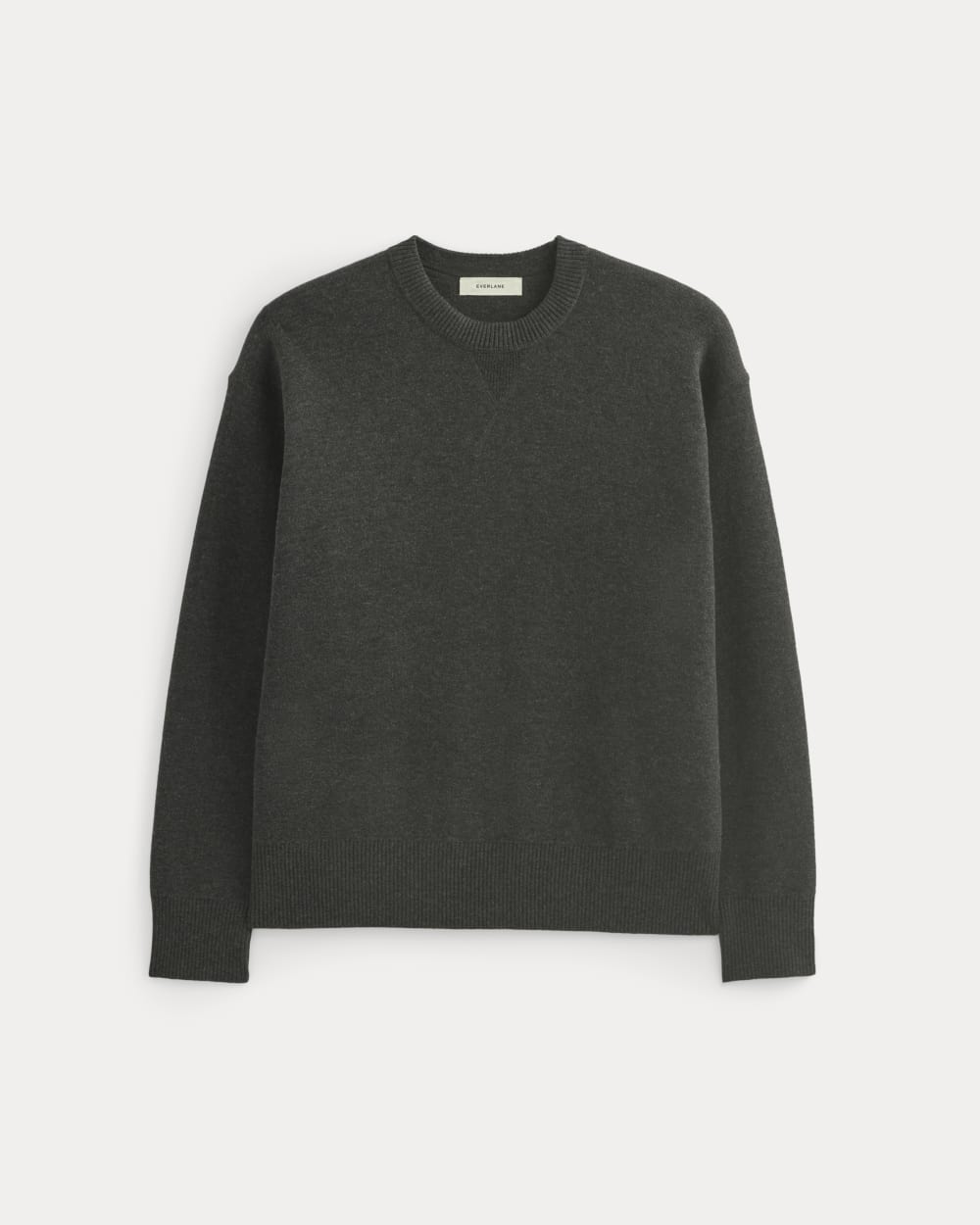 Luxe Merino Double-Knit Sweater | Heather Charcoal