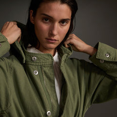 The Canvas Organic Cotton Parka | Forest Green