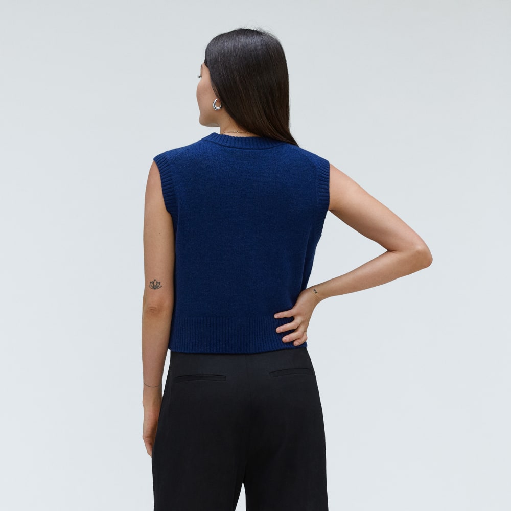 The Cashmere Vest | Bright Navy