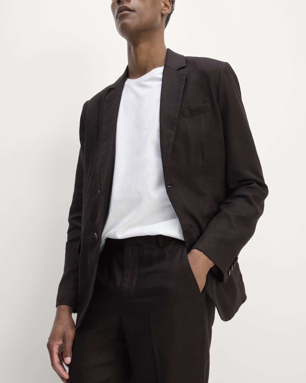 The Linen Blazer | Black