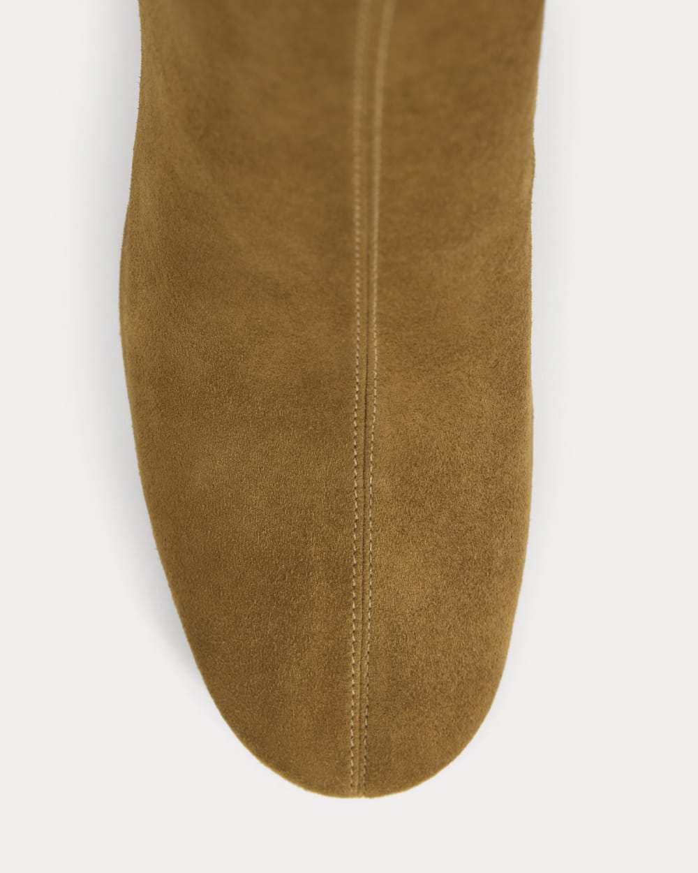 Leather Curved-Heel Boot | Dark Chocolate