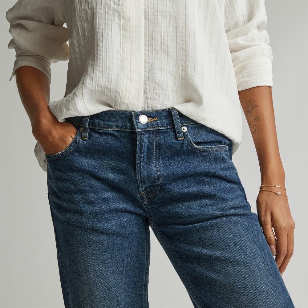 The Low-Rise Shortie Jean | Dark Ink