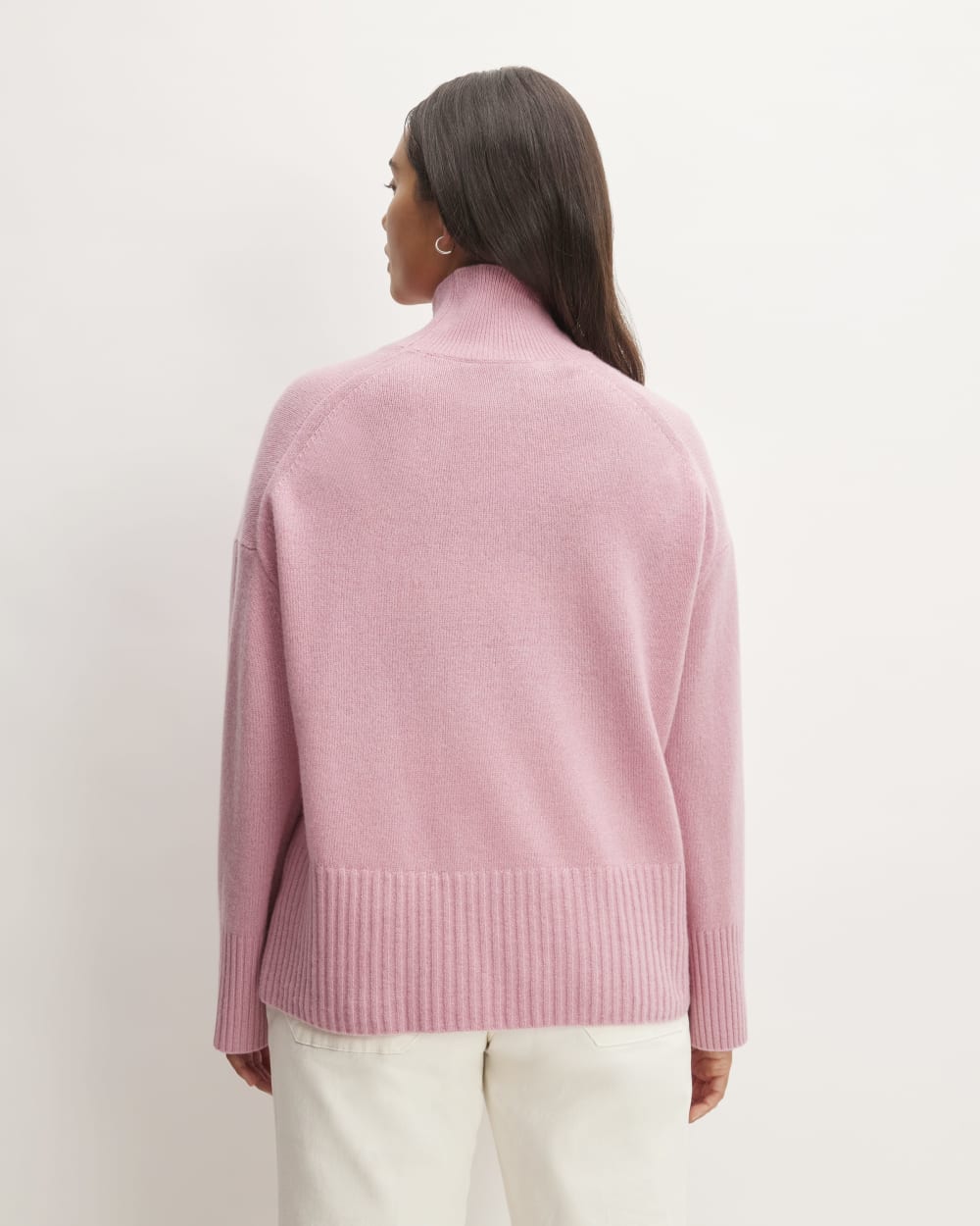 The Cashmere Oversized Turtleneck | Bubblegum