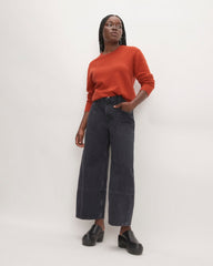 The Classic Crew in Cashmere | Rusted Red