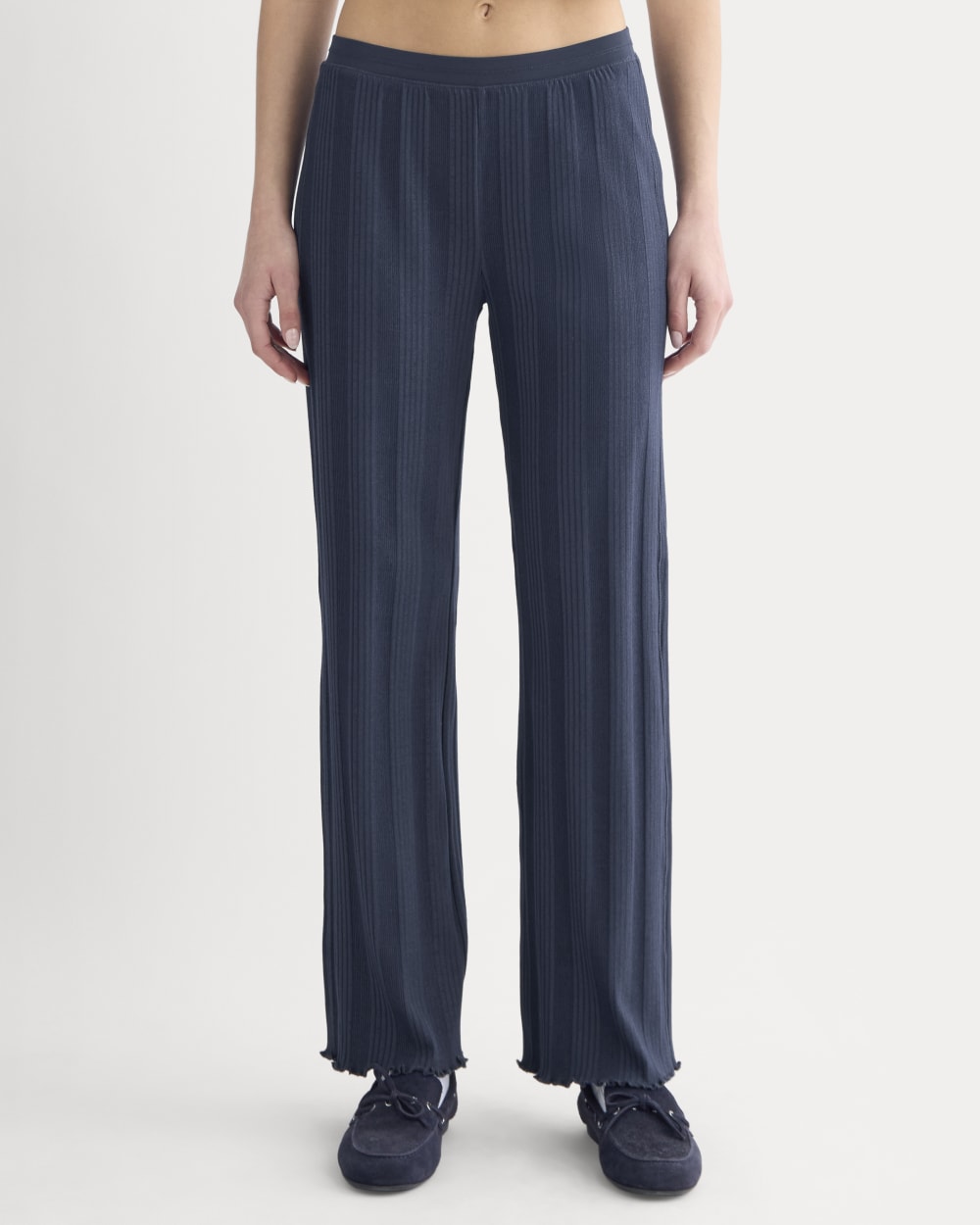 Lounge Rib Pant | Navy