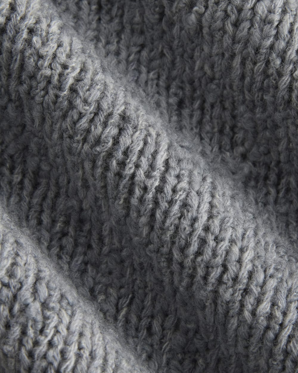 Rollneck Sweater | Heather Grey/Twist