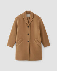 The Italian ReWool® Cocoon Coat | Camel