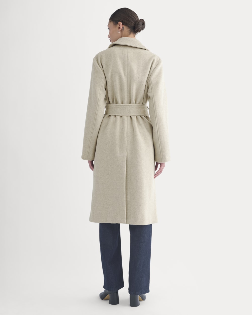 ReWool Belted Blanket Coat | Heather Wheat