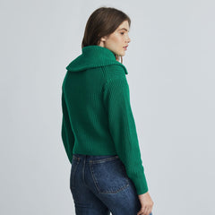 The Chunky Cardigan | Ultramarine Green