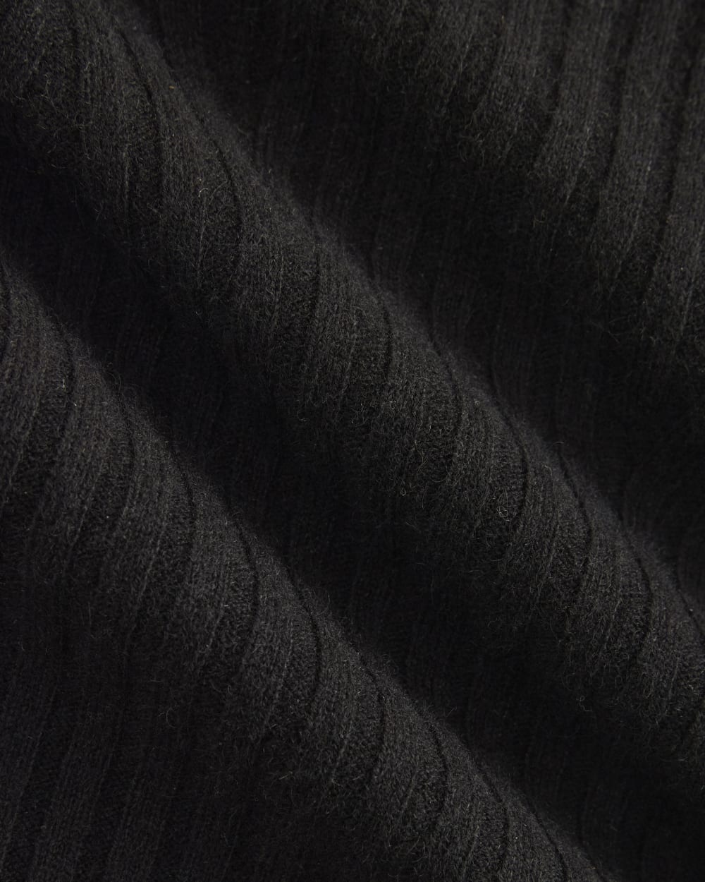 Cashmere Ribbed Boat-Neck Sweater | Black