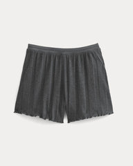 Lounge Rib Short | Heathered Soot
