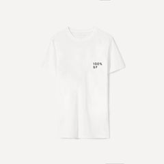 The 100% SF Cotton Box-Cut Tee | White / Black