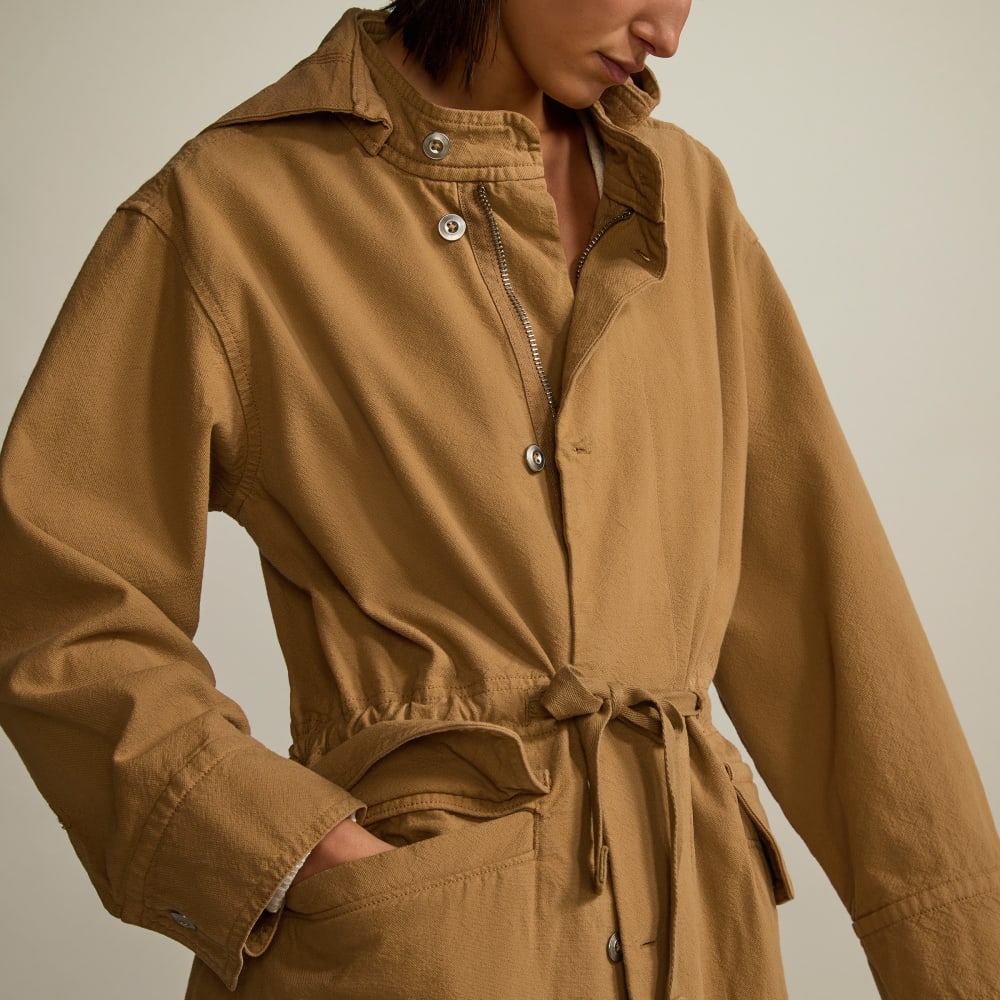 The Canvas Organic Cotton Parka | Cappuccino