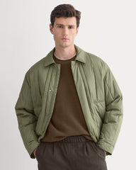 ReNew Vertical-Quilted Jacket | Lichen Green