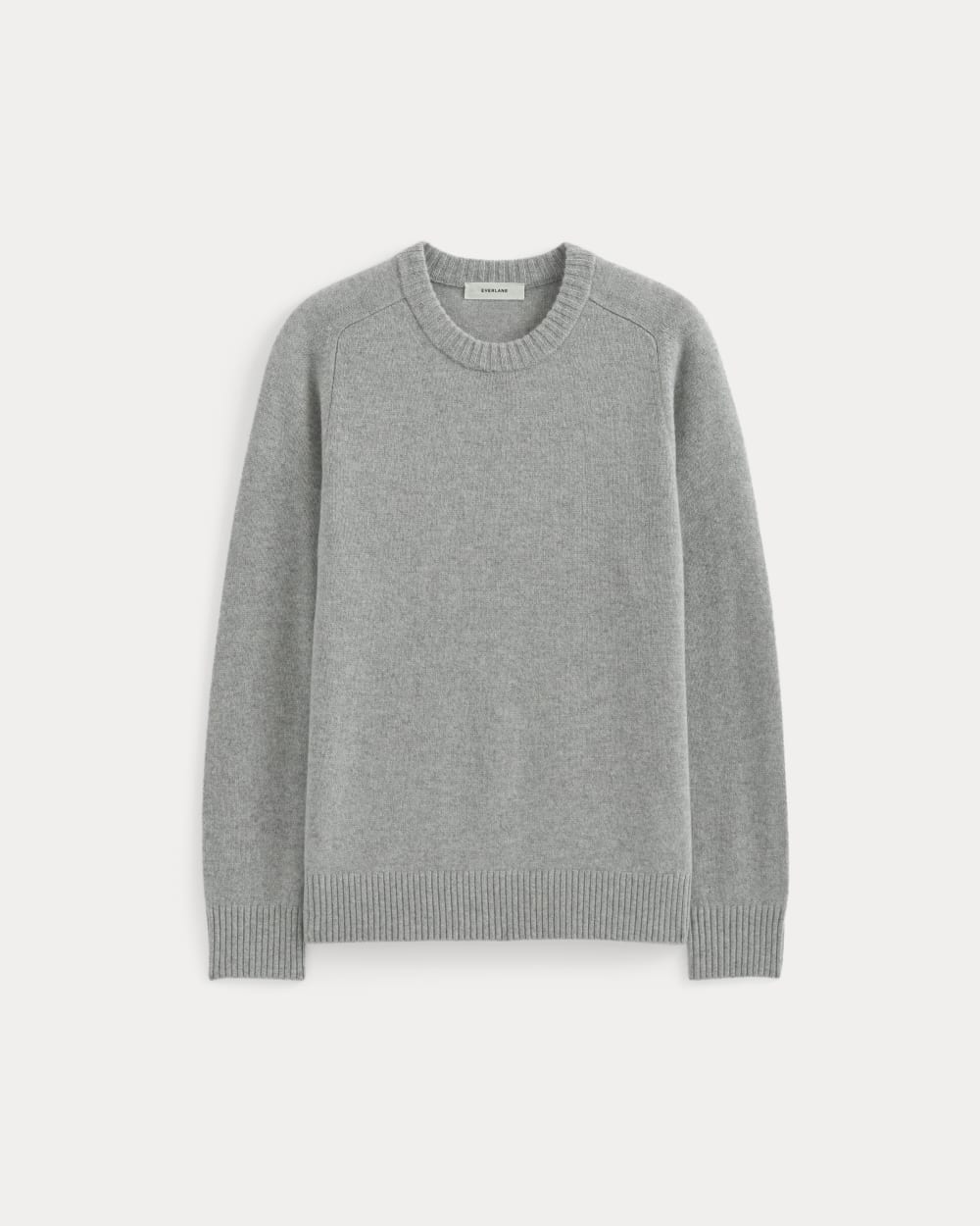 Midweight Cashmere Crew |  Heathered Grey