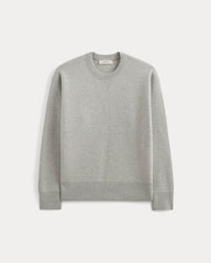 Luxe Merino Double-Knit Sweater |  Heathered Grey