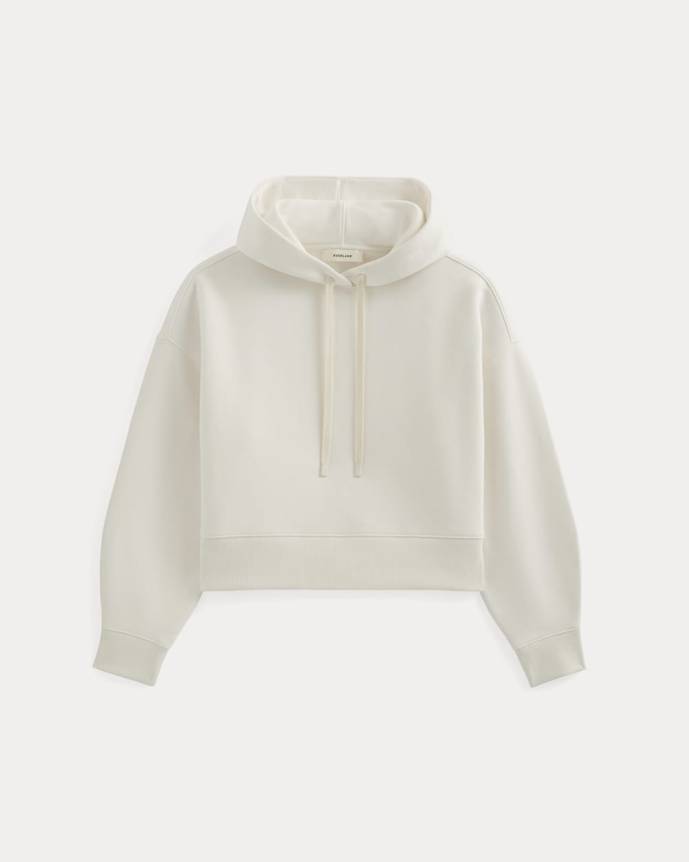 Cropped Luxe Fleece Hoodie | Bone