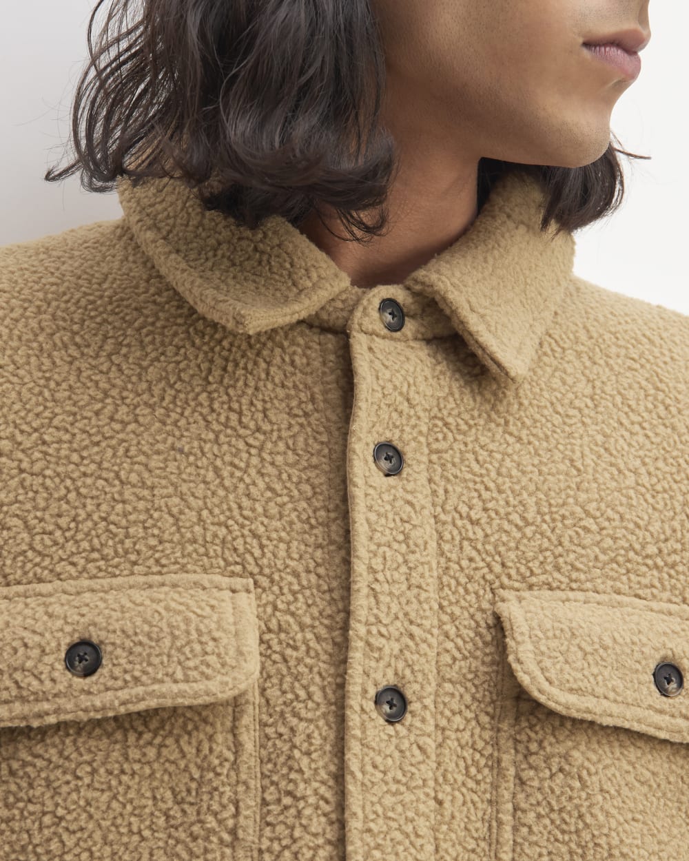 The ReNew Fleece Everyone Overshirt | Tiger's Eye