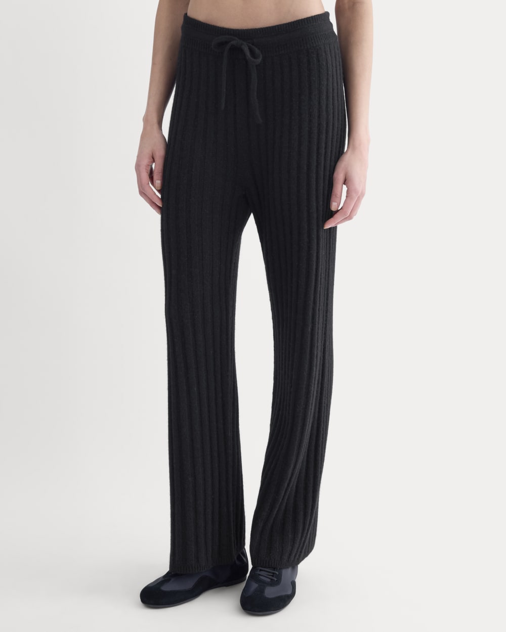 Straight-Leg Pant in Wool Cashmere | Black