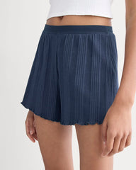 Lounge Rib Short | Navy