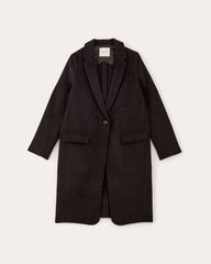 The Topcoat in Wool | Black