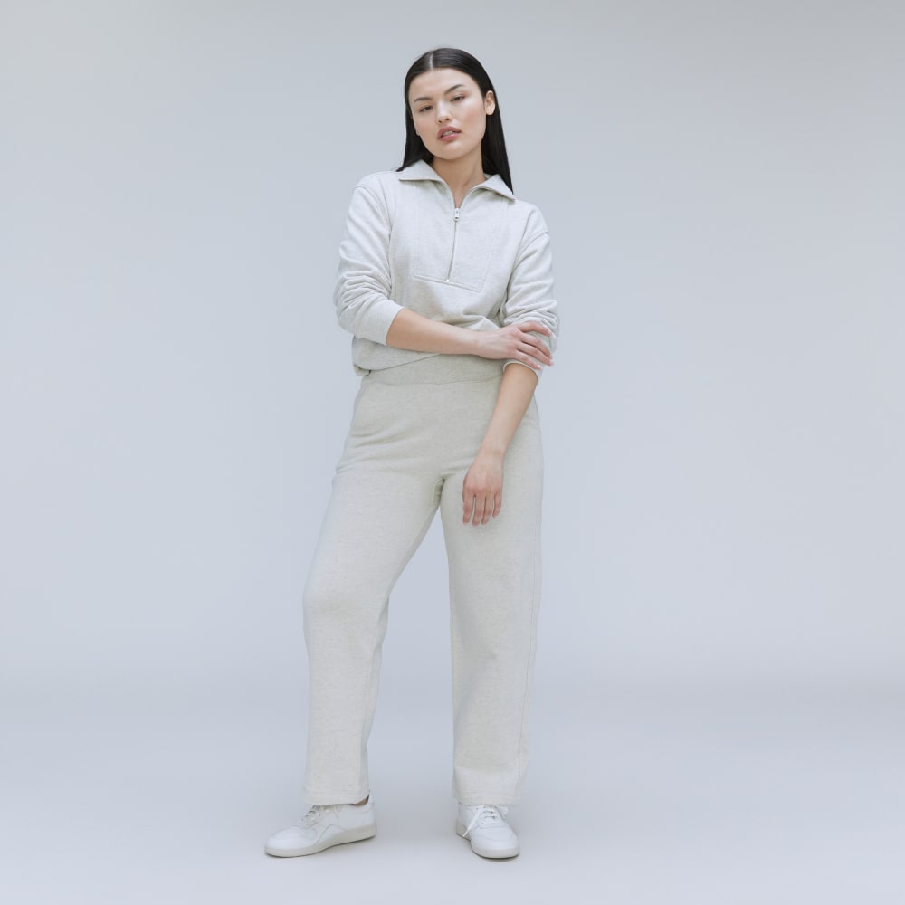 The Track High-Waist Pant | Light Heather Grey