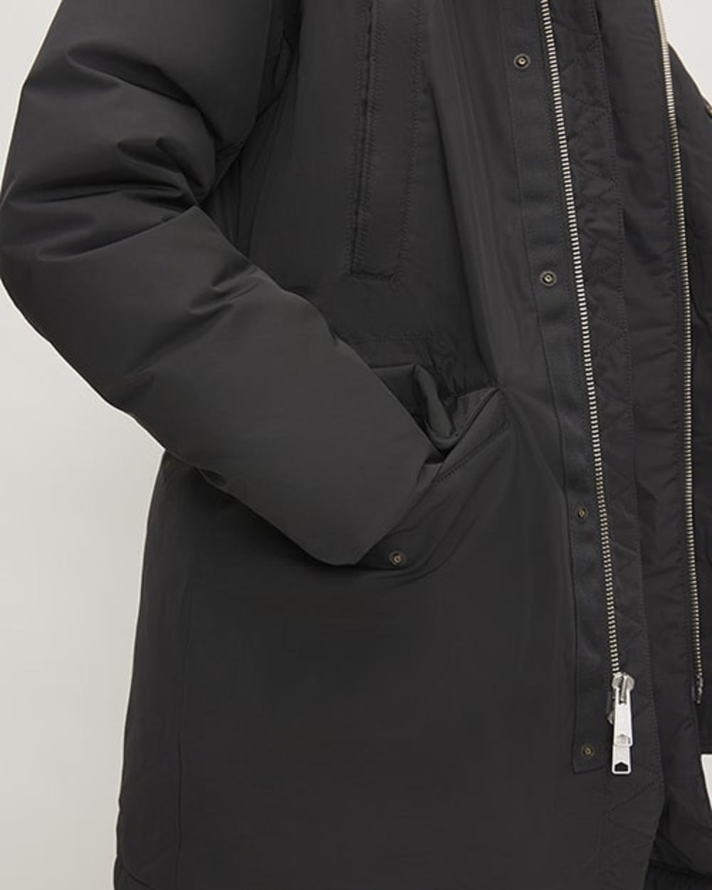 The ReNew Long Parka | Black