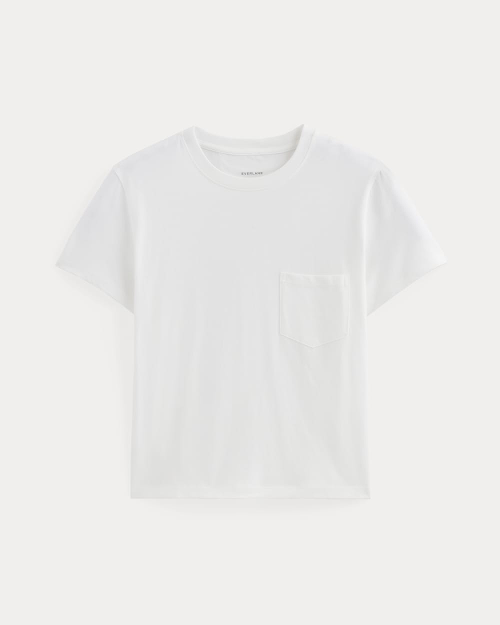 The Box-Cut Tee in Essential Cotton | White | Pocket