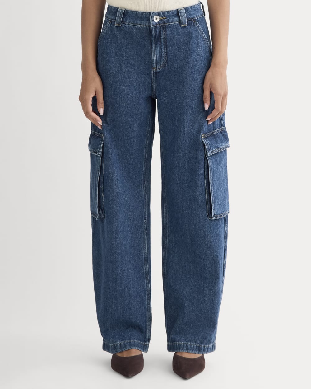 The Mid-Rise Cargo Jean | Tungsten Blue Stone