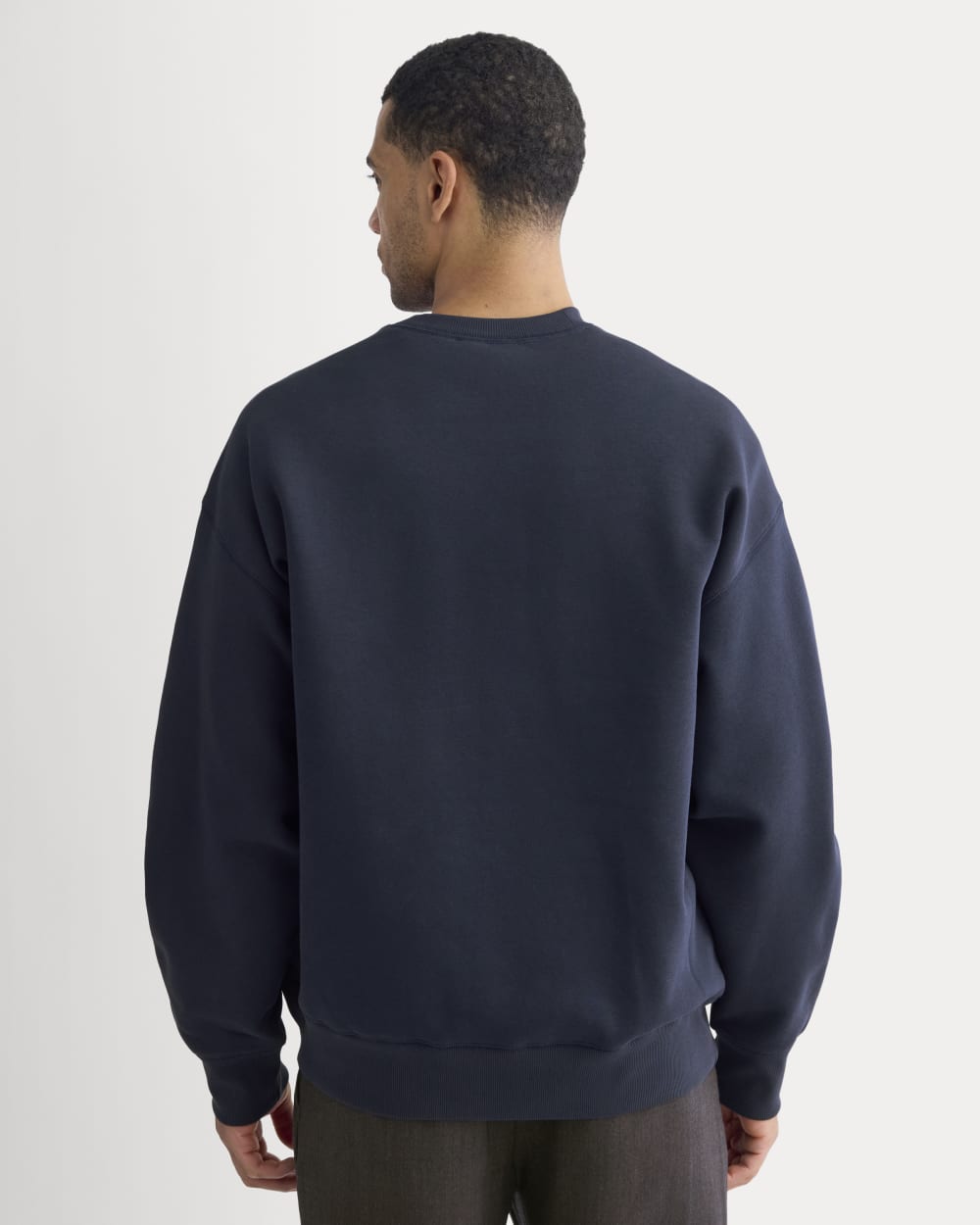 Luxe Fleece Crew Pullover | Navy