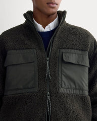 ReTrack Fleece Zip-Up | Black