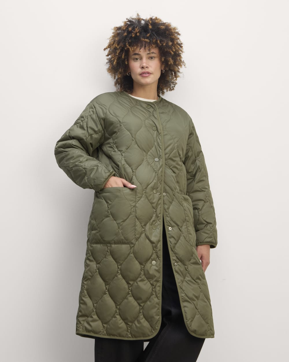 The Long Quilted Liner | Kalamata