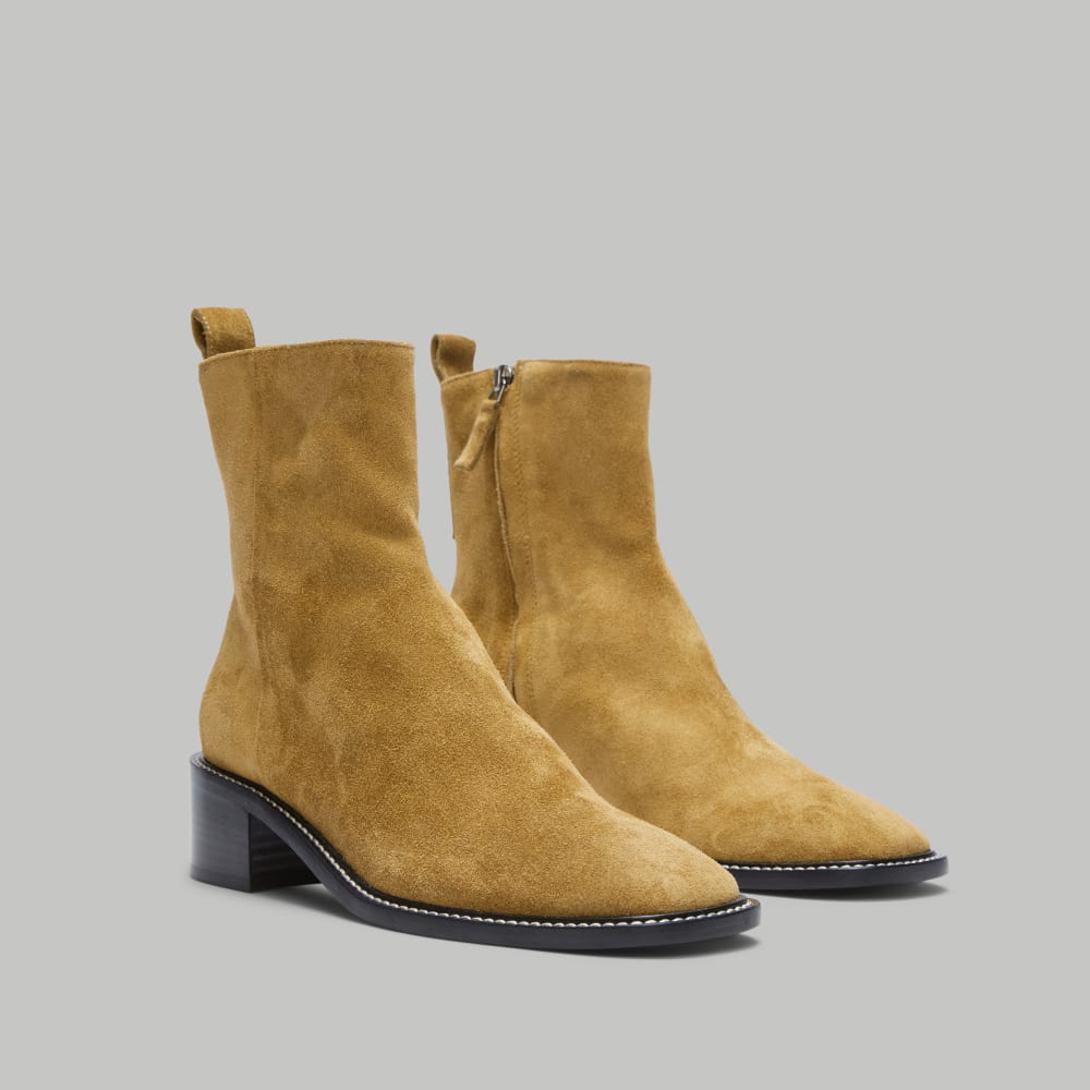 The City Boot | Toasted Almond Suede