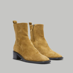 The City Boot | Toasted Almond Suede