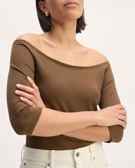 The Form Off-Shoulder Top | Cocoa