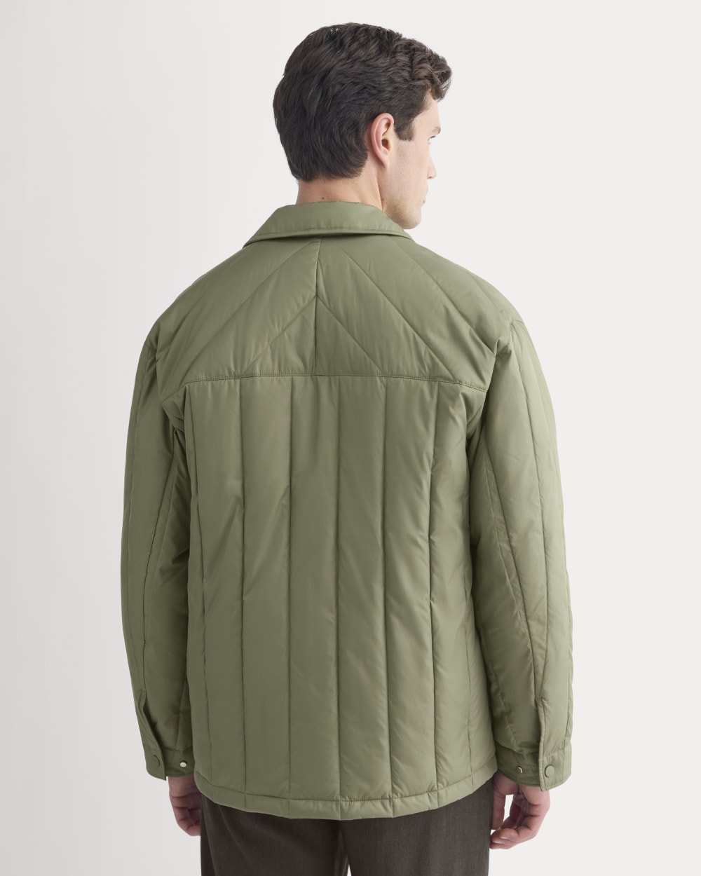 ReNew Vertical-Quilted Jacket | Lichen Green
