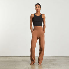 The Track High-Waist Pant | Tawny Brown