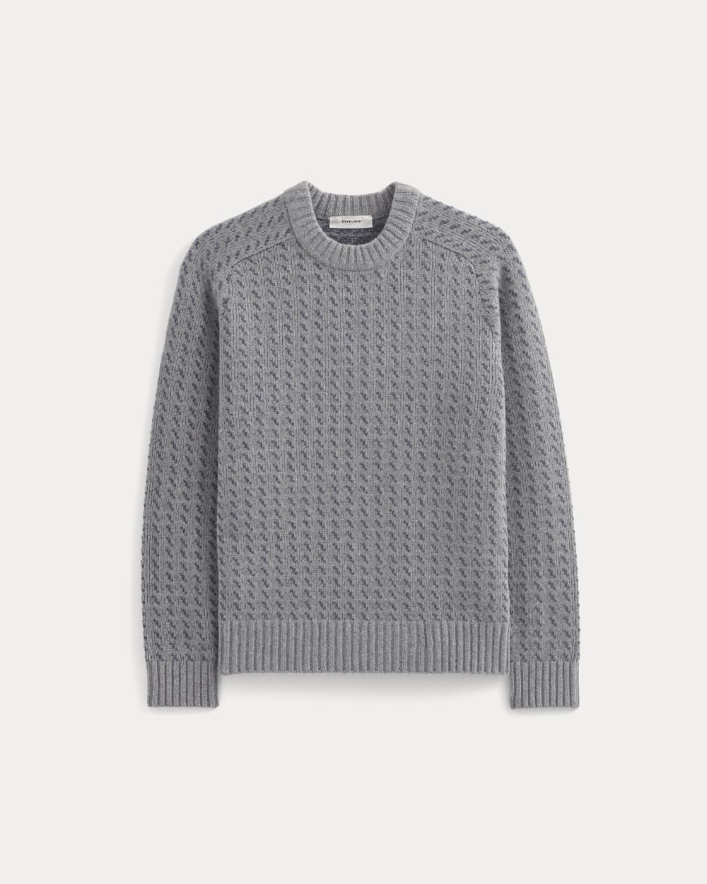 Wool Cashmere Nordic Crew | Vintage Heather Grey