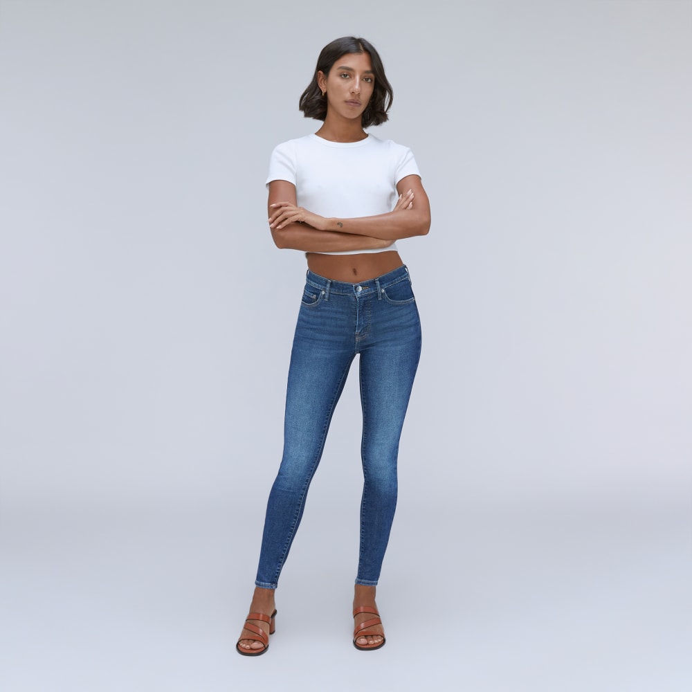 The Mid-Rise Skinny Stretch Jean | Dark Indigo