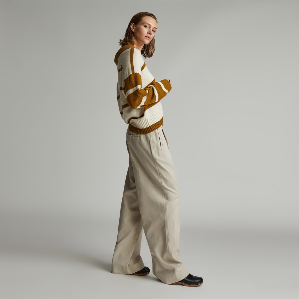 The Cashmere Polo | Bone / Tapenade